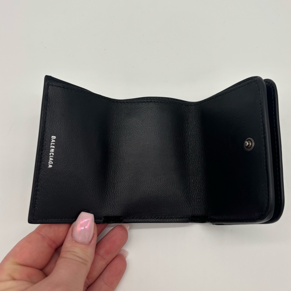 Balenciaga Le Cagole Mini Leather Wallet - Picture 12 of 14